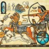 Peinture sur Papyrus Egyptien