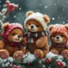 Petits Oursons sous la Neige