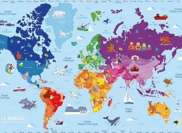 Pièces XXL - Carte du Monde