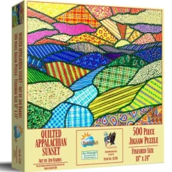 Pièces XXL - Coucher de Soleil dans les Appalaches en Patchwork