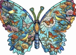 Pièces XXL - Oiseaux. Fleurs Et Papillons