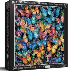 Pièces XXL - Vitrail Papillons