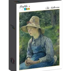 Pissarro Camille - Camille Pissarro : Jeune Paysanne avec un Chapeau de Paille, 1881