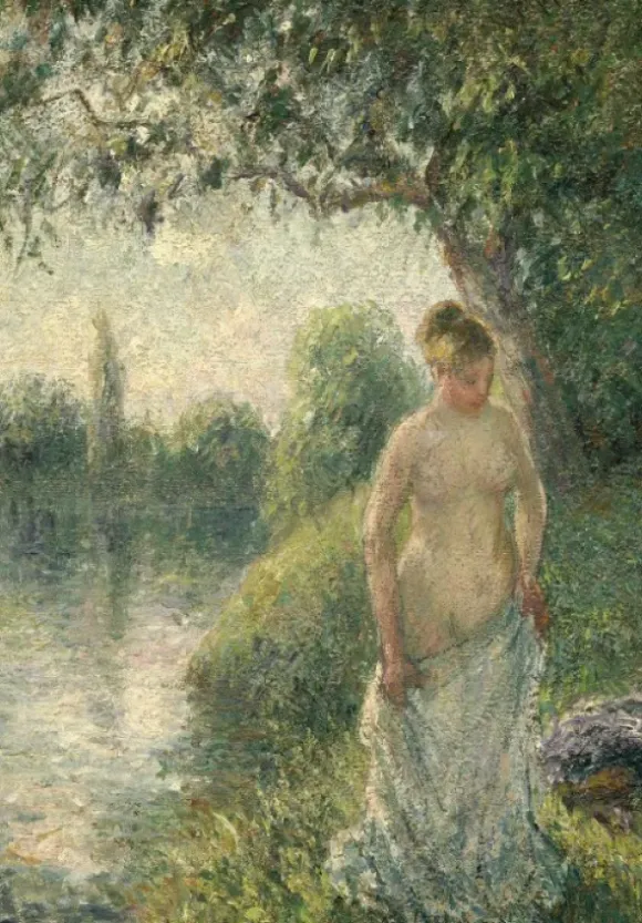 Pissarro Camille - Pissarro Camille : La baigneuse, 1895