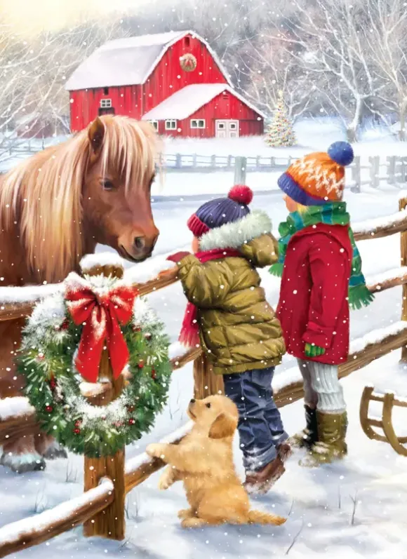 Poney de Noël
