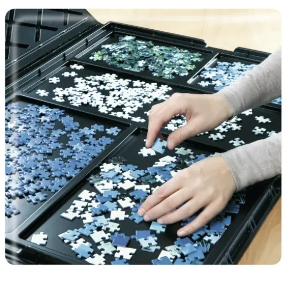 Porte-puzzle de 300 à 1000 pièces + Trieurs de pièces