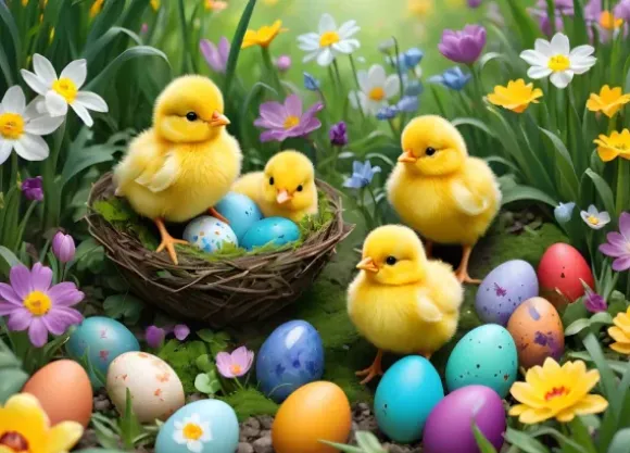 Poussins de Pâques