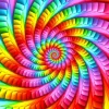 Psychedelic Rainbow Spiral