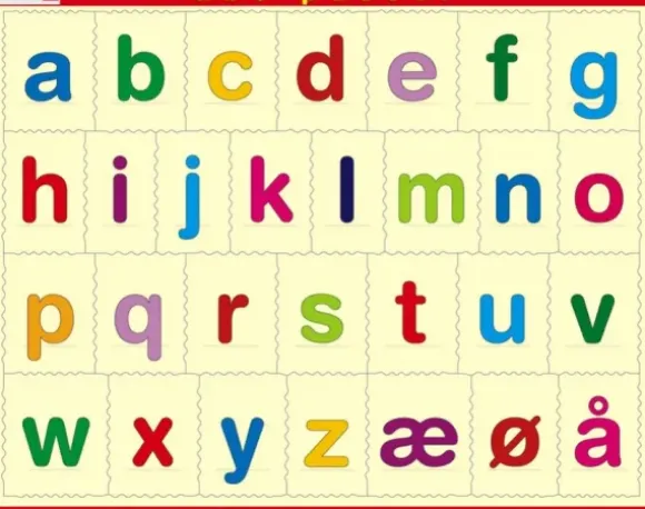 Puzzle Cadre - Alfabetet (små bokstaver) (en Norvégien)