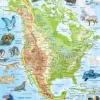 Puzzle CAdre - Amérique du Nord (en Russe)