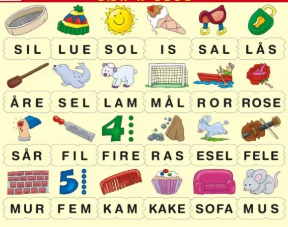 Puzzle Cadre - Apprendre à Lire (en Norvégien)
