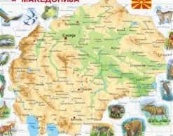 Puzzle Cadre - Carte de la Macédoine