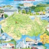 Puzzle Cadre - Carte de la République Tchèque (en Tchèque)