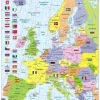 Puzzle Cadre - Carte de l'Europe (en Allemand)