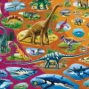 Puzzle Cadre - Dinosaures (en Russe)