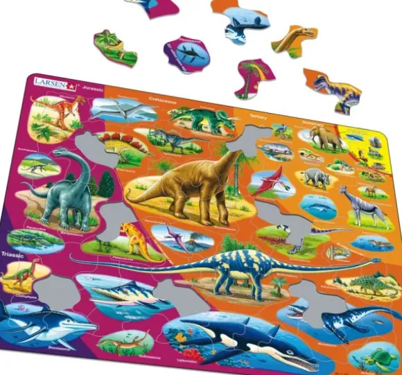 Puzzle Cadre - Dinosaures (Norvégien)