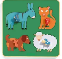 Puzzle Cadre en Bois - Family Farm