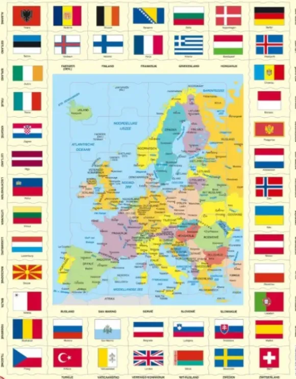 Puzzle Cadre - Europa (en Hollandais)