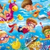 Puzzle Cadre - Jeux d'enfants à la Mer