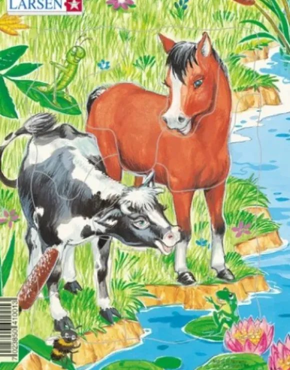 Puzzle Cadre - La vache et le Poulain