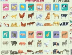 Puzzle Cadre - MemoPuzzle: Duo Mère et Bébé Animal