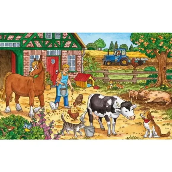 Puzzle cadre - 15 pièces : La vie à la ferme