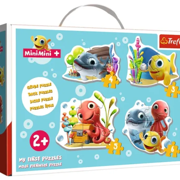 Puzzle Cadre - 4 Puzzles - Baby Classic Fish MiniMini