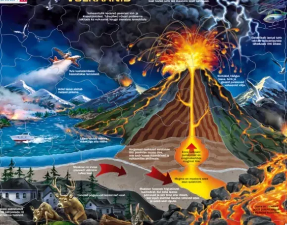 Puzzle Cadre - Volcan (en Estonien)
