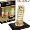 Puzzle 3D avec LED - Tour de Pise