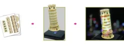 Puzzle 3D avec LED - Tour de Pise