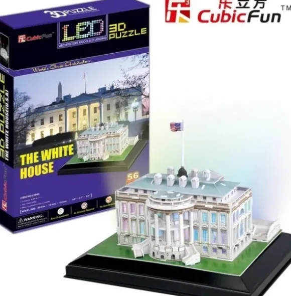 Puzzle 3D avec LED - Washington : La Maison Blanche
