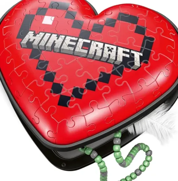 Puzzle 3D - Boite Coeur - Minecraft