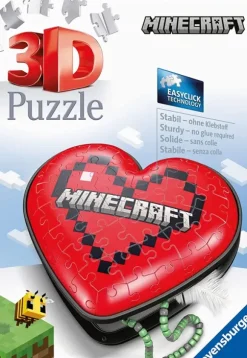 Puzzle 3D - Boite Coeur - Minecraft