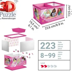 Puzzle 3D - Boite de Rangement - Barbie