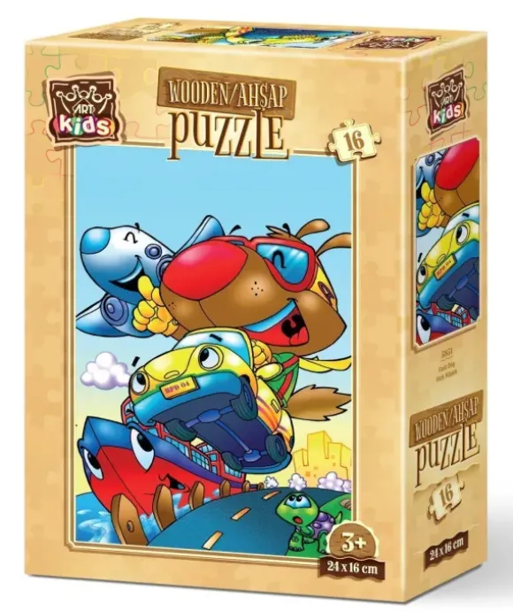 Puzzle en Bois - Chien Rapide