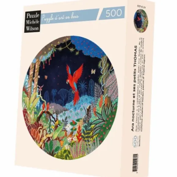 Puzzle en Bois Découpé à la Main - Alain Thomas - Ara Nocturne Et Ses Petits