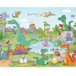 Puzzle en Bois Découpé à la Main - Cacouault - Dinosaures
