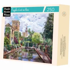 Puzzle en Bois Découpé à la Main - Manuel Garcia Y Rodriguez - Le Bassin D'Alcazar