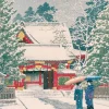Puzzle en Bois Découpé à la Main - Neige A Hie-Jinja