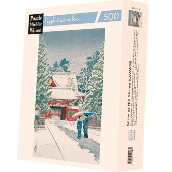 Puzzle en Bois Découpé à la Main - Neige A Hie-Jinja