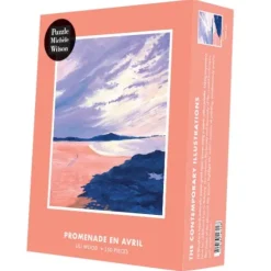Puzzle en Bois Découpé à la Main - Promenade En Avril