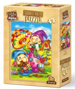 Puzzle en Bois - Elfes Chantants