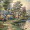 Puzzle en bois - Le Village au Bord du Lac