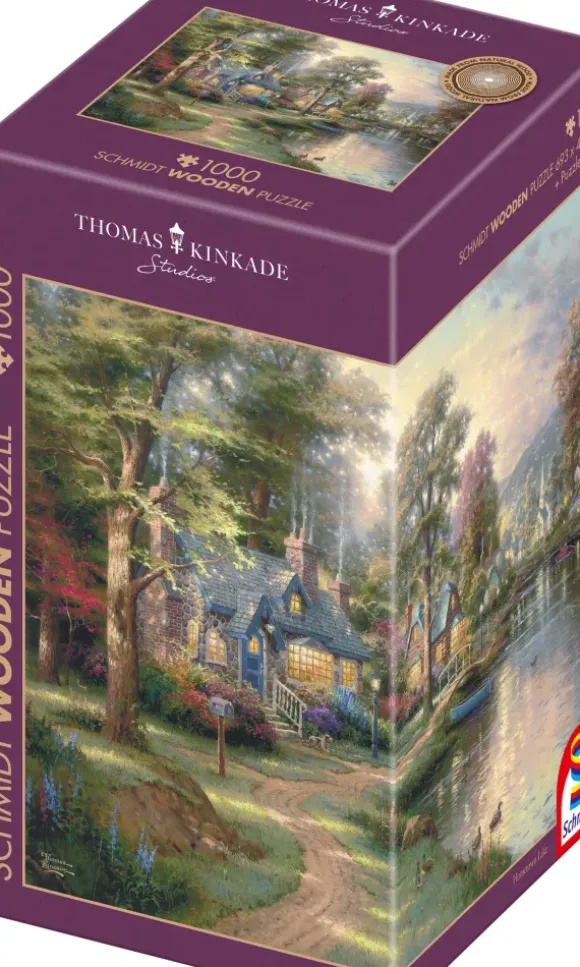 Puzzle en bois - Le Village au Bord du Lac