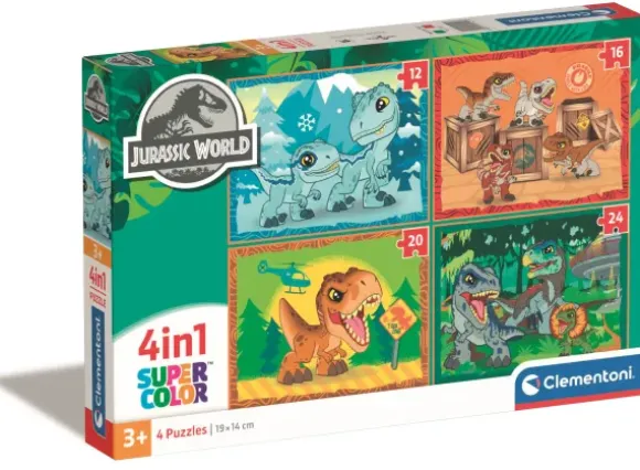 Puzzle 4 En 1 - Jurassic World