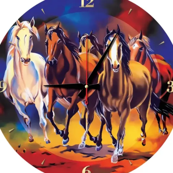 Puzzle Horloge - Chevaux