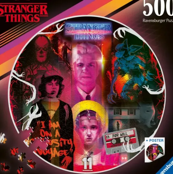 Puzzle Rond - Phénomènes Surnaturels - Stranger Things