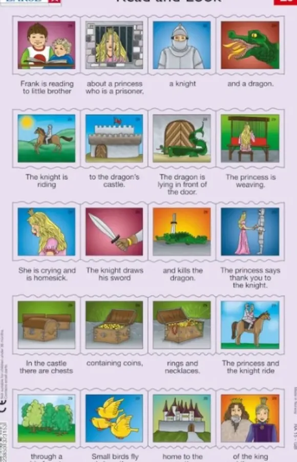 2 Puzzles Cadres - Apprendre l'Anglais : Read and Look 29-30 (en Anglais)