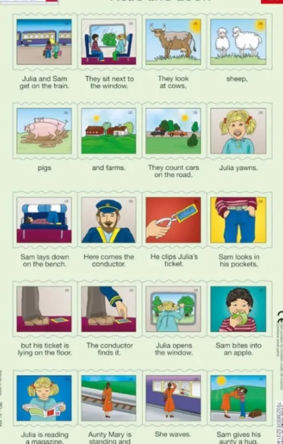2 Puzzles Cadres - Apprendre l'Anglais : Read and Look 27-28 (en Anglais)