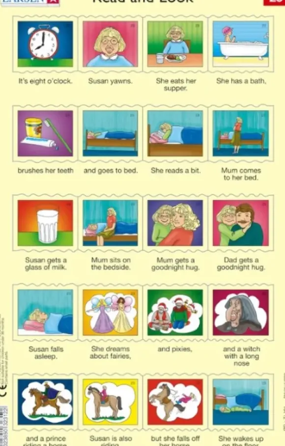 2 Puzzles Cadres - Apprendre l'Anglais : Read and Look 23-24 (en Anglais)